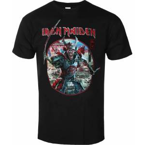 ROCK OFF мъжка тениска Iron Maiden - Eddie Warrior Circle BL - ROCK OFF - IMTEE137MB