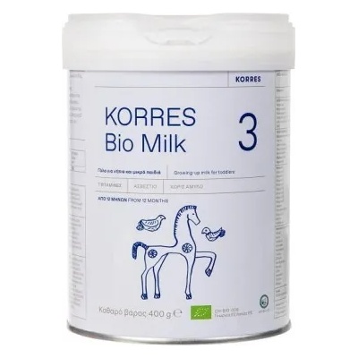 KORRES Сертифицирано - Био краве мляко за бебета 12+ месеца, Korres Bio Milk 3 12m+ 400gr
