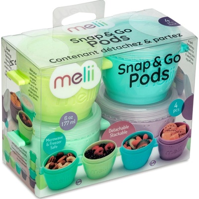 Melii Kelímky na potraviny Snap&Go 4 ks 177 ml