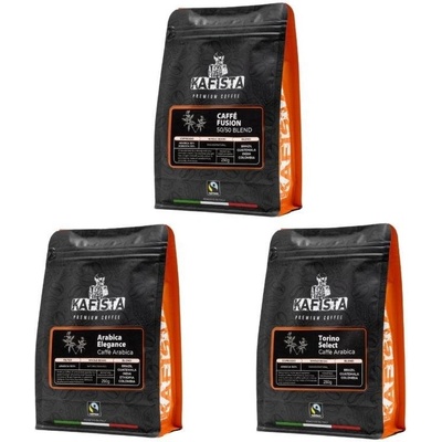 Kafista balíček Kávové zmesi pražené v Taliansku 3 x 250 g