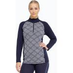 Dovre Дамски термоактивен суитшърт Dovre Wool Organic Half Zip navy