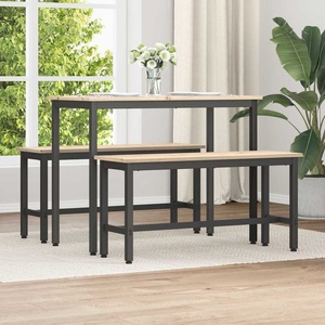 vidaXL Пейка за хранене Естествен 100 x 32, 5 x 49 см (873786)