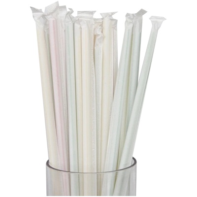 Horecano BARWARE-Сламки PVC ф0.6х19.7cm 200бр. БЕЛИ (HC-931003) (01931003)