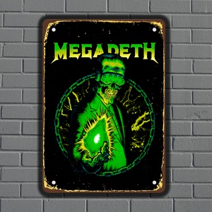  Megadeth - музикална метална декоративна табелка