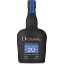 Rumy Dictador 20y 40% 0,7 l (čistá fľaša)