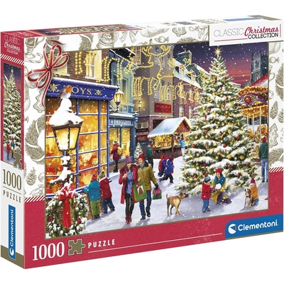 Clementoni Пъзел Clementoni от 1000 части - Коледно селце (81503)