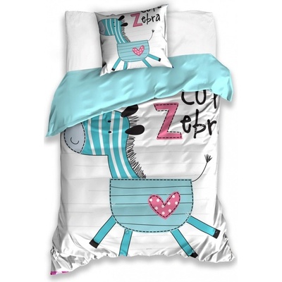Carbotex KIDS obojstranné obliečky ZEBRA 140x200 70x90