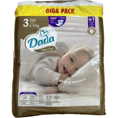 Dada Extra care 3 4-9 kg 192 ks