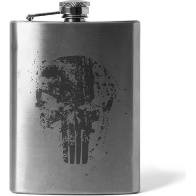 DRAGOWA Гравирана плоска бутилка Frank The Punisher 210 ml (36424)