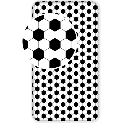 Jerry Fabrics Pružné napínací prostěradlo bavlna Fotbal 90x200/25