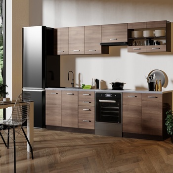 Halmar AMANDA 1 260 - кухня акaция канела и венге (AMANDA-1-260/kitchen/1)