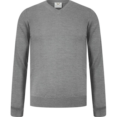 Lyle & Scott Пуловер Lyle and Scott Merrick V-Neck Jumper - Grey Melange