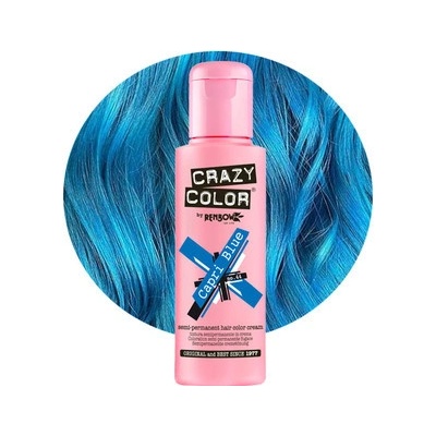 Crazy Color Polotrvalá farba Capri Blue Nº 44 100 ml