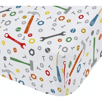 Catherine Lansfield Еластичен единичен детски чаршаф 90x190 cm Digger Dreams - Catherine Lansfield (BD/59725/W/SFD/BL)