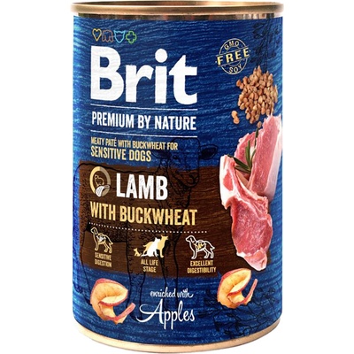 Brit Premium by Nature Lamb with Buckwheat 12 x 400 g