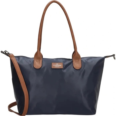 Tmavomodrá objemná shopper kabelka „Femine”