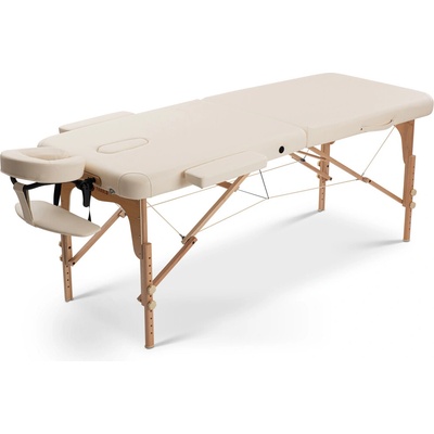 Fabulo USA Dřevěný masážní stůl Fabulo UNO Set 186x71 cm krémová 186 x 71 cm 13,2 kg – Zboží Mobilmania