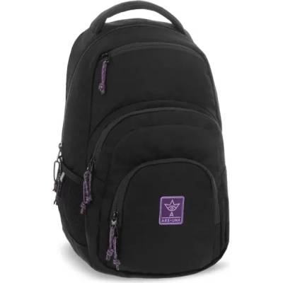 Ars Una Ученическа раница AU-2 Ars Una Girl Black-Violet Cordura