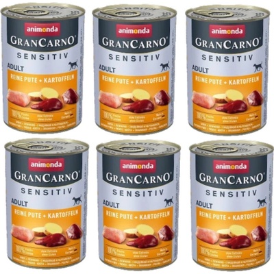 Animonda Gran Carno Sensitiv Adult Morčacie so zemiakmi 6 x 400 g