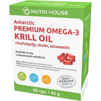 Nutrihouse Premium Omega 3 Krill Oil 60 kapslí
