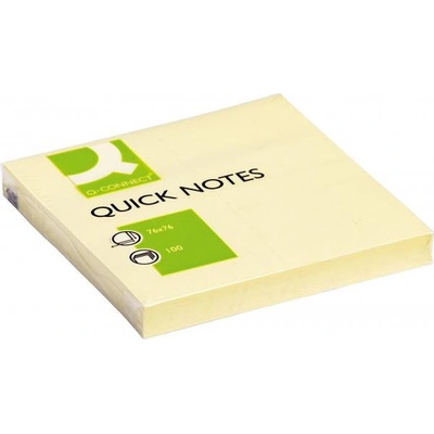 Q-CONNECT Bloček Q-CONNECT žltý 76x76mm (QC010502)