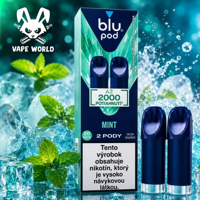 Blu Bar Pod cartridge Mint 2 x 2 ml 20 mg
