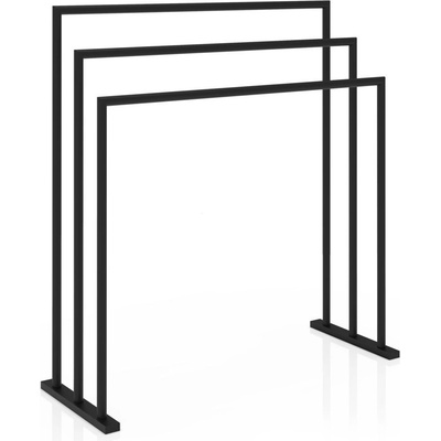 DECOR WALTHER Стойка за кърпи Classic тройна черен мат (0500360)