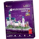 CubicFun 3D puzzle svítící Zámok Neuschwanstein 128 ks