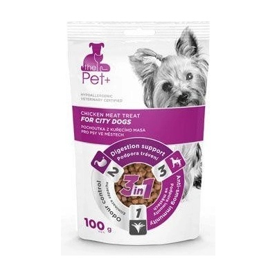 Pochoutka Pet+ 3v1 for City Dogs kuřecí 100 g