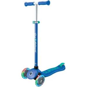 Globber Детска тротинетка с 3 светещи колела globber primo plus lights, синьо - зелена Тротинетка, скутер