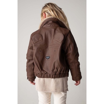 Donsje Детско кожено яке бомбър Donsje Yuki Leather Jacket Bear (4058502.)