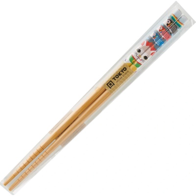 Tokyo Design Hůlky design Kočka 1 pár Kočka s rybičkami