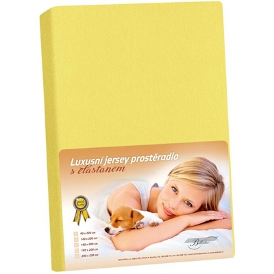 Bellatex plachta jersey s elastanom sytá žltá 180x200