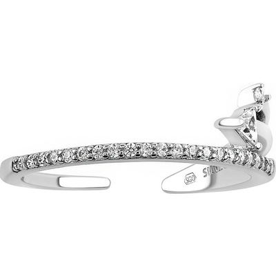 SILVEGO stříbrný prsten Lilly s Brilliance Zirconia MSS176RW