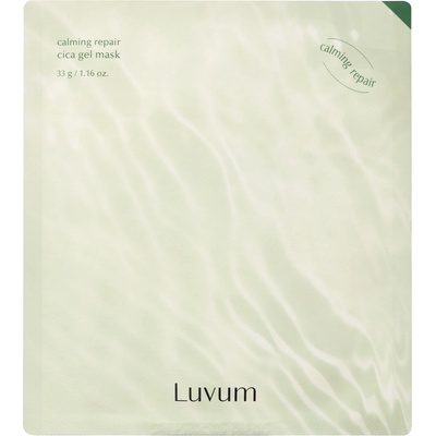 LUVUM Calming Repair Cica Gel Mask Upokojujúca gélová maska na tvár s centellou 33 g 1 ks
