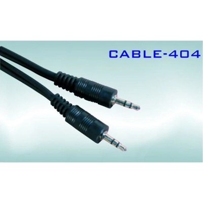 Royal Кабел Royal CABLE-404/3, от 1x AUX(м) към 1x AUX(м), 3m, черен, никелирани конектори