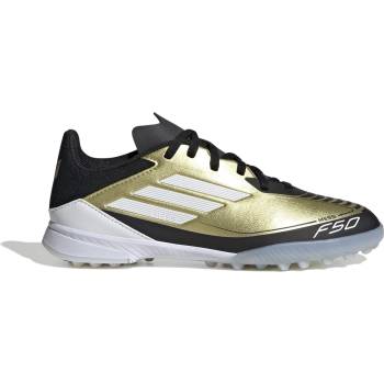 adidas Юношески футболни стоножки Adidas F50 Academy Juniors Astro Turf Football Boots - Gold/Black