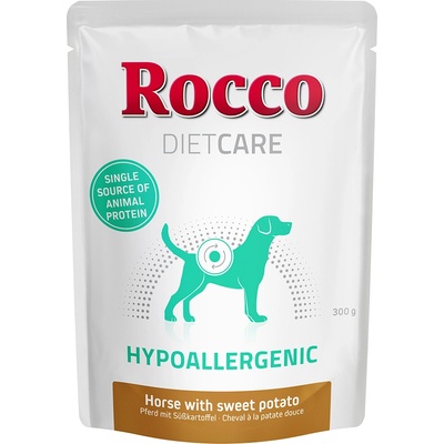 Rocco 24x300г Hypoallergen Rocco Diet Care, консервирана храна за кучета - конско