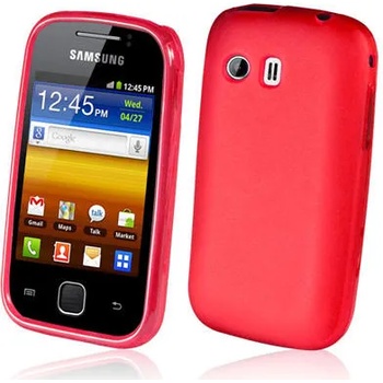 Image 1 of Samsung S5300 Galaxy Pocket Силиконов Калъф Червен + Протектор