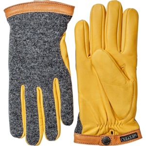 Hestra Ръкавици Hestra Deerskin Wool Tricot Gloves - Charcoal / Natural Yellow - размер 6 (EU) (202-1475-0111)
