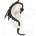 Alchemy gothic обеца The Dragon's Lure - Черен - ALCHEMY GOTHIC - E274B