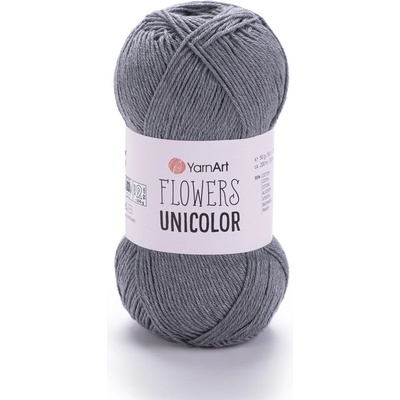 Yarn Art Flowers Unicolor 744 šedá