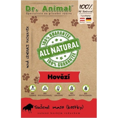 Dr.Animal 100% hovädzie mäsové kocky 80 g