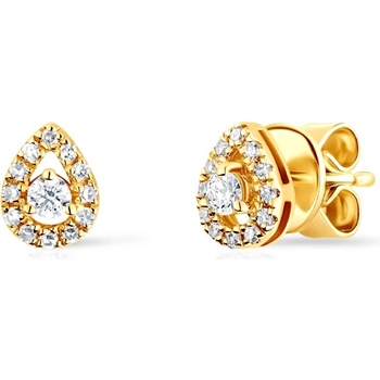 SAVICKI Обеци Круша Savicki: злато, диаманти