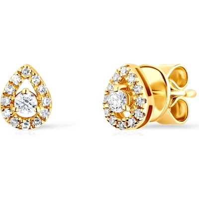 SAVICKI Обеци капки Savicki: злато, диаманти