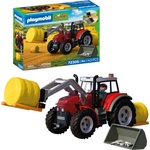 Playmobil | Country | Large Tractor with Hay Bales | Powerful Tractor with Front Loader, Round Bales & Tool Set | For Children Aged 4 and Up | 72305 (72305)