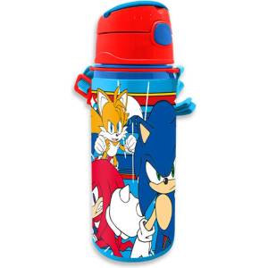 Kids Licensing Алуминиева бутилка с дръжка Kids Euroswan - Sonic, 600ml (SN7142MC)