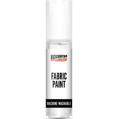 Pentart barva na světlý a tmavý textil 20 ml bílá