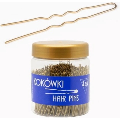Vlásenky do vlasov profilované, farba zlatá VÝPREDAJ: (B065/G) 6,5 cm, 500 g