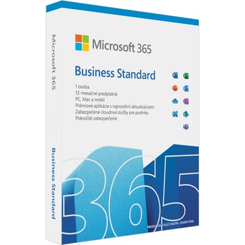 Microsoft 365 Business Standard 1 rok SK krabicová verzia KLQ-00695 nová licencia